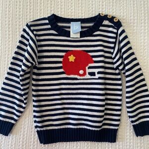 Bella Bliss Sweater with Football Appliqué - 3T